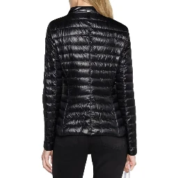 Black Polyamide Full-Length Jacket