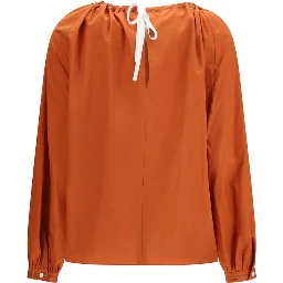 Orange Cotton Blouse