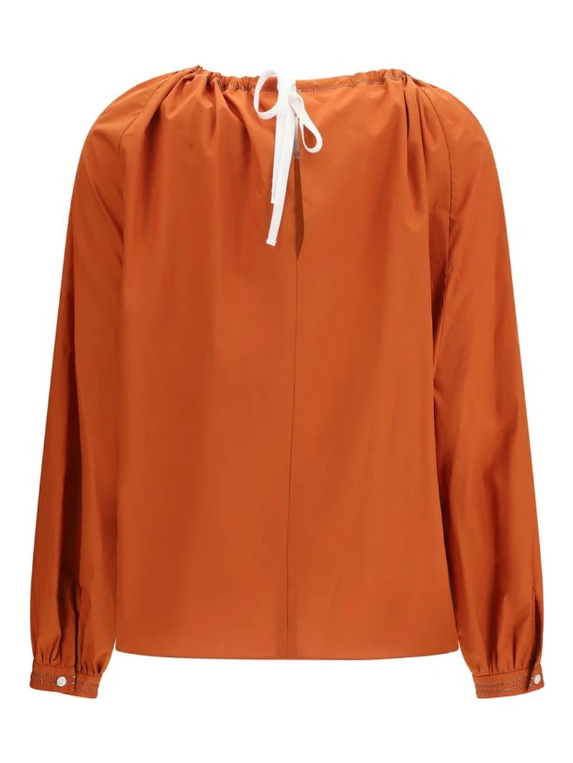Orange Cotton Blouse