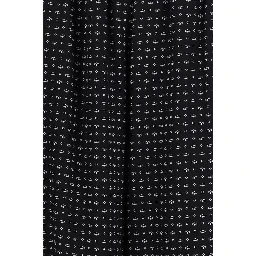 Black Silk Casual Pants