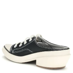 Black Fabric Sneakers