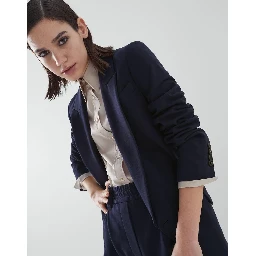 Blue Cotton Coat