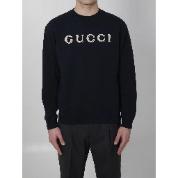 Embroidered jersey sweatshirt