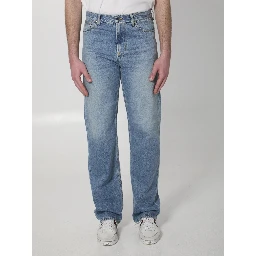 Cotton denim pants