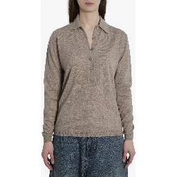 Tala knit V-neck polo