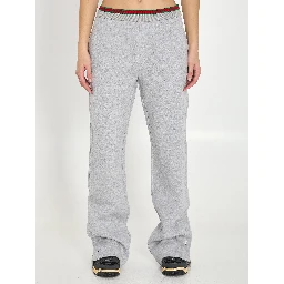 Web cotton jersey leisure pants