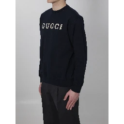 Embroidered jersey sweatshirt