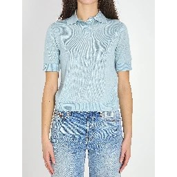 Cashmere and silk polo