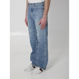 Cotton denim pants