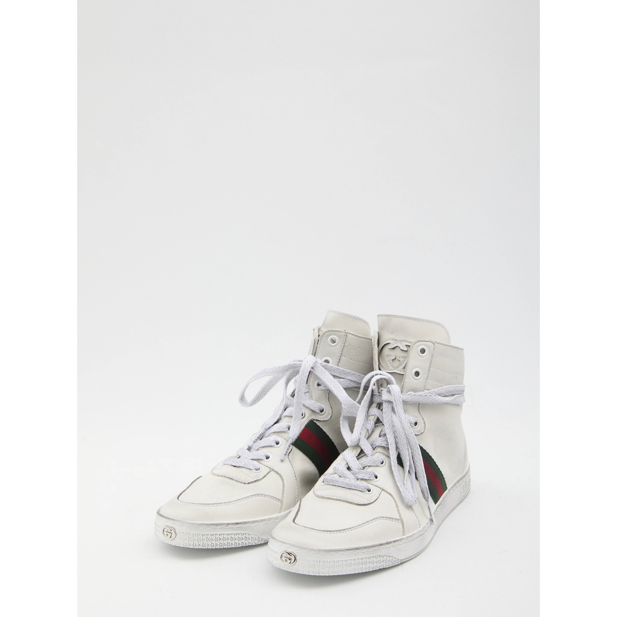 High-top Stretch sneakers