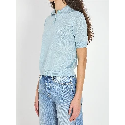 Cashmere and silk polo