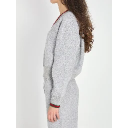 Web cotton jersey sweatshirt