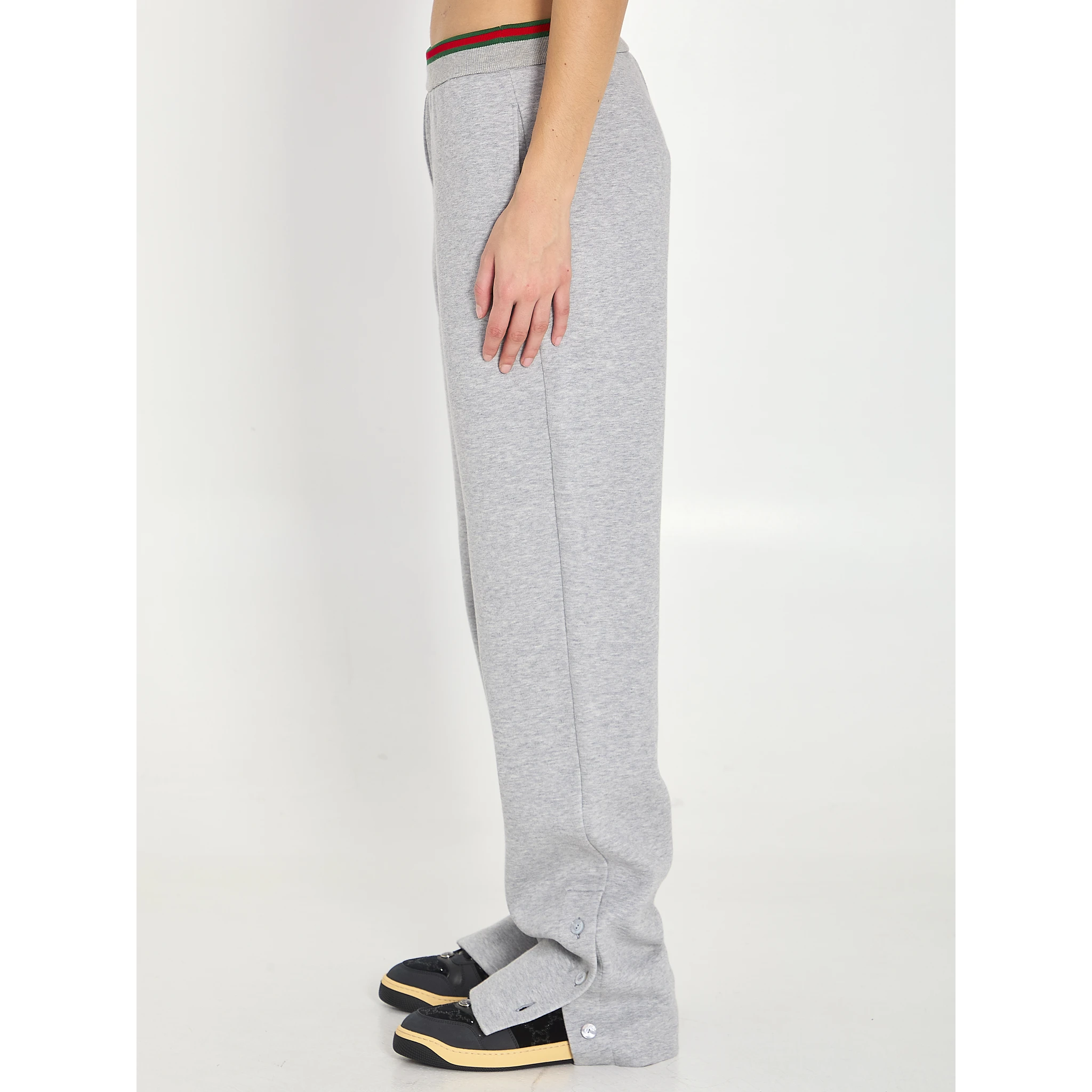 Web cotton jersey leisure pants