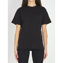 Cotton jersey T-shirt with embroidery