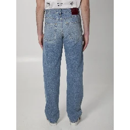 Cotton denim pants