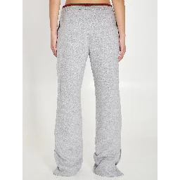 Web cotton jersey leisure pants