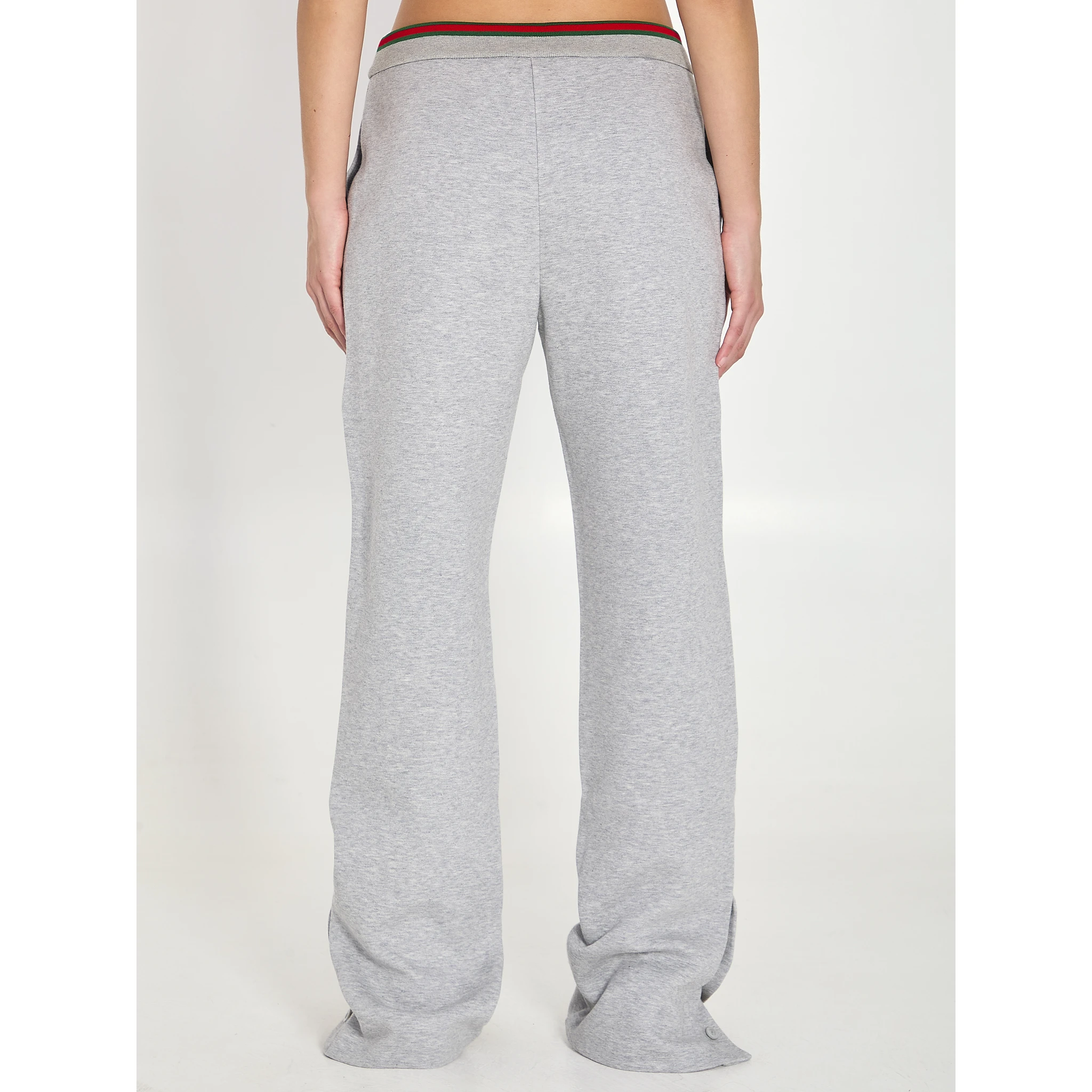 Web cotton jersey leisure pants