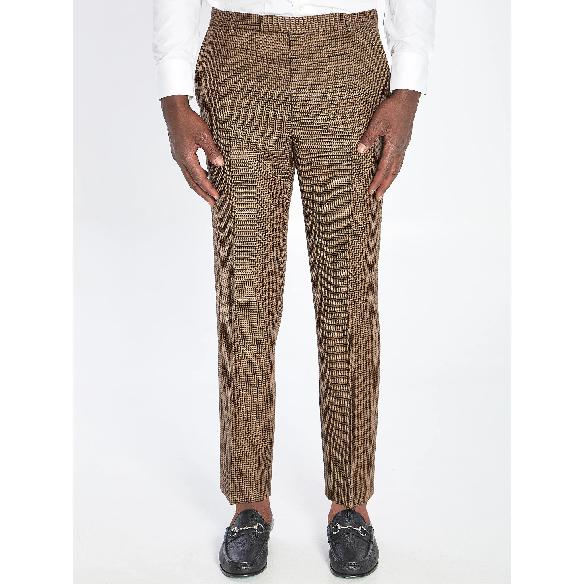 Wool tweed trousers