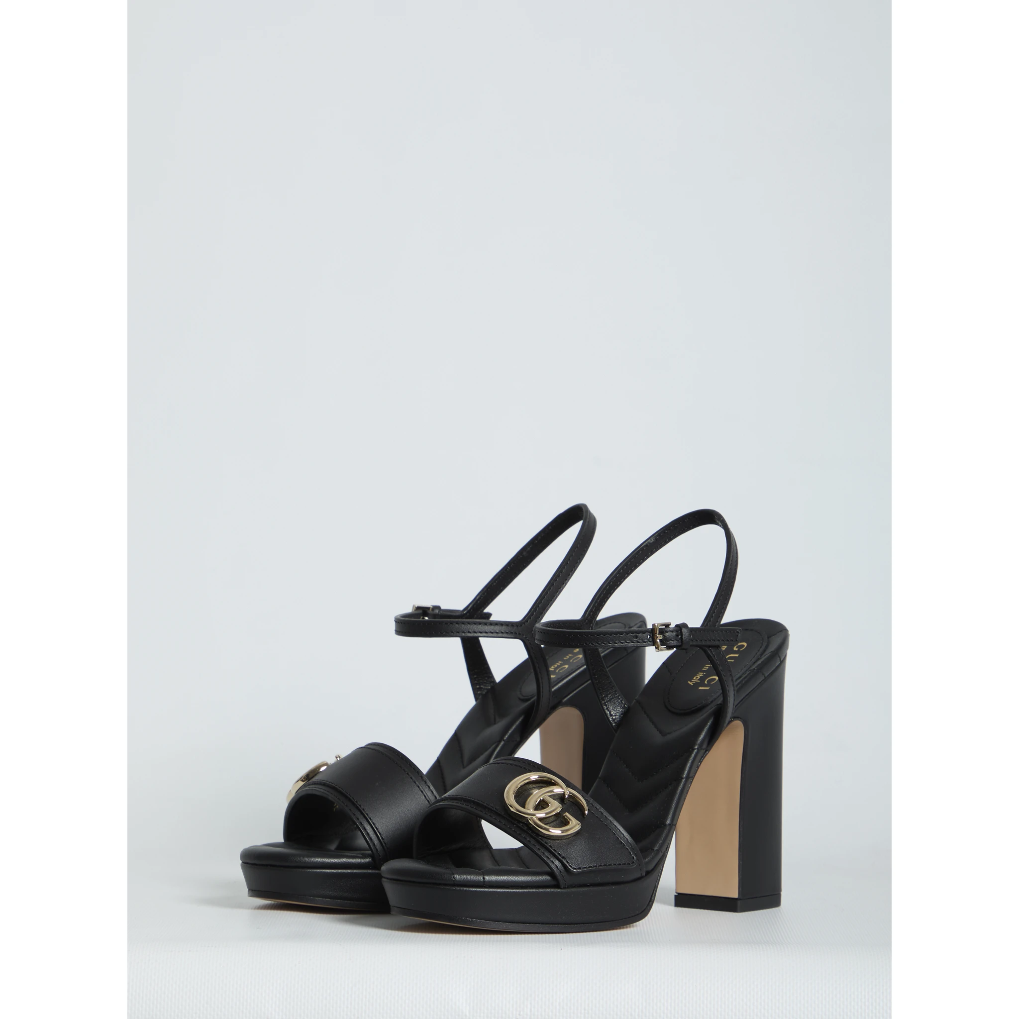 Sandals with platform and double G