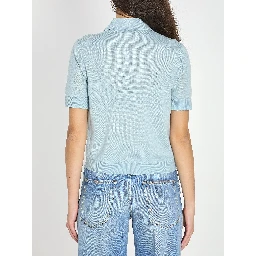 Cashmere and silk polo