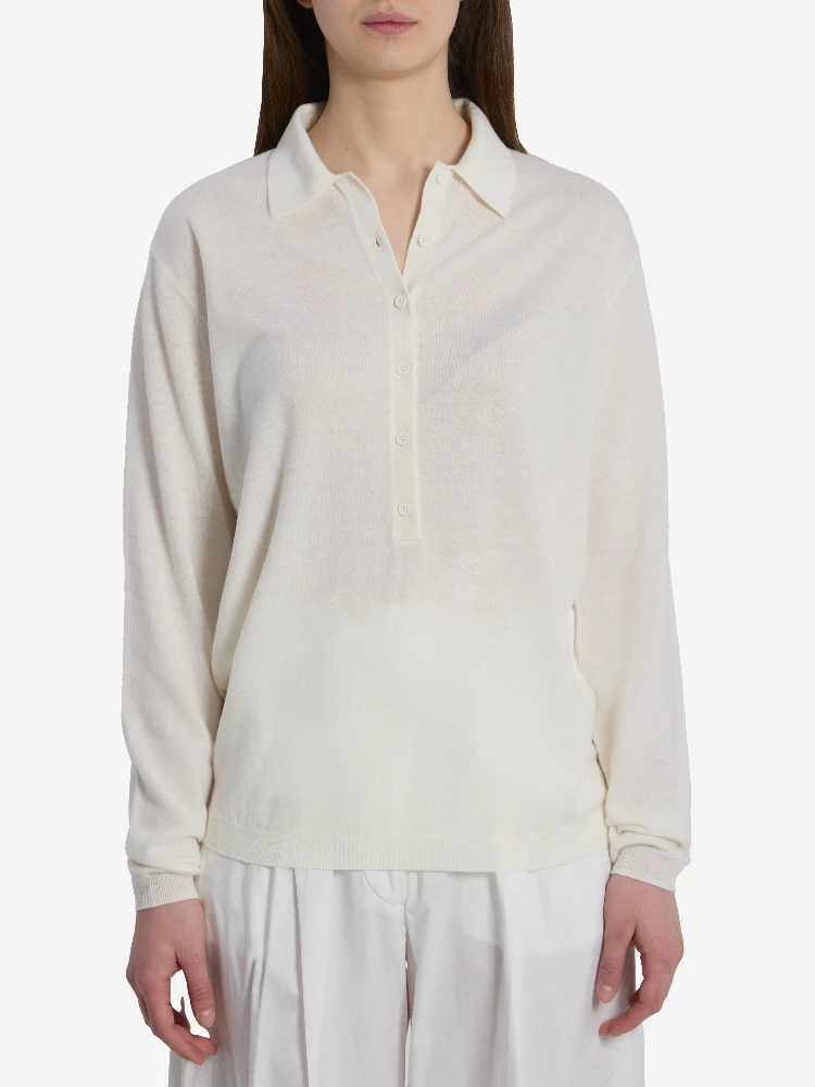 Tala knit V-neck polo