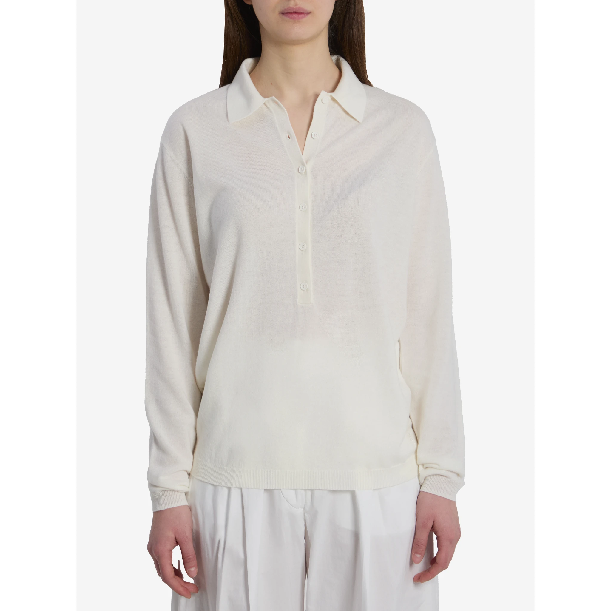 Tala knit V-neck polo