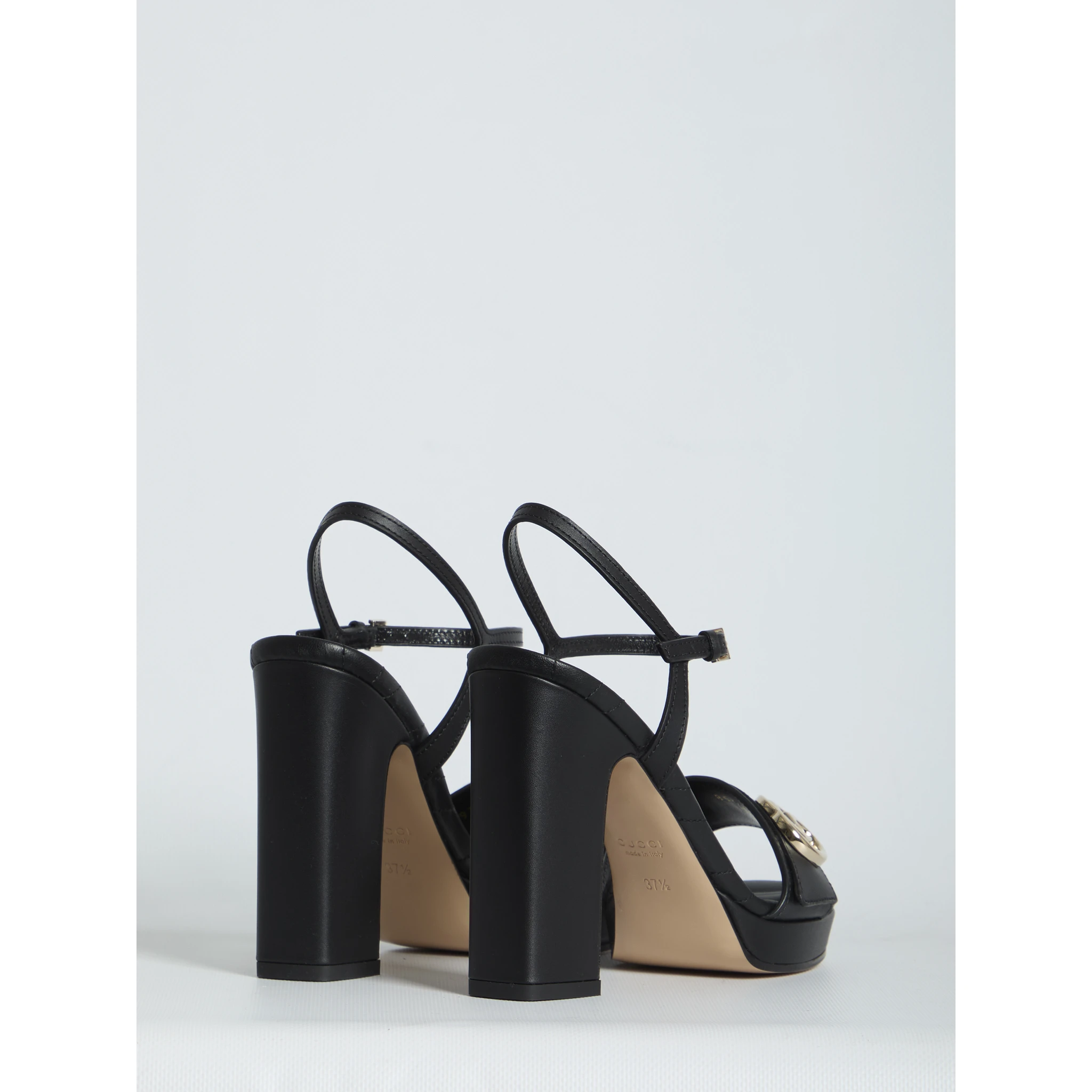 Sandals with platform and double G