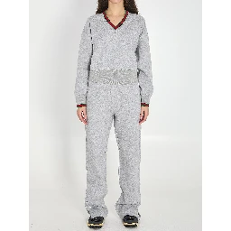 Web cotton jersey sweatshirt