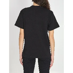 Cotton jersey T-shirt with embroidery