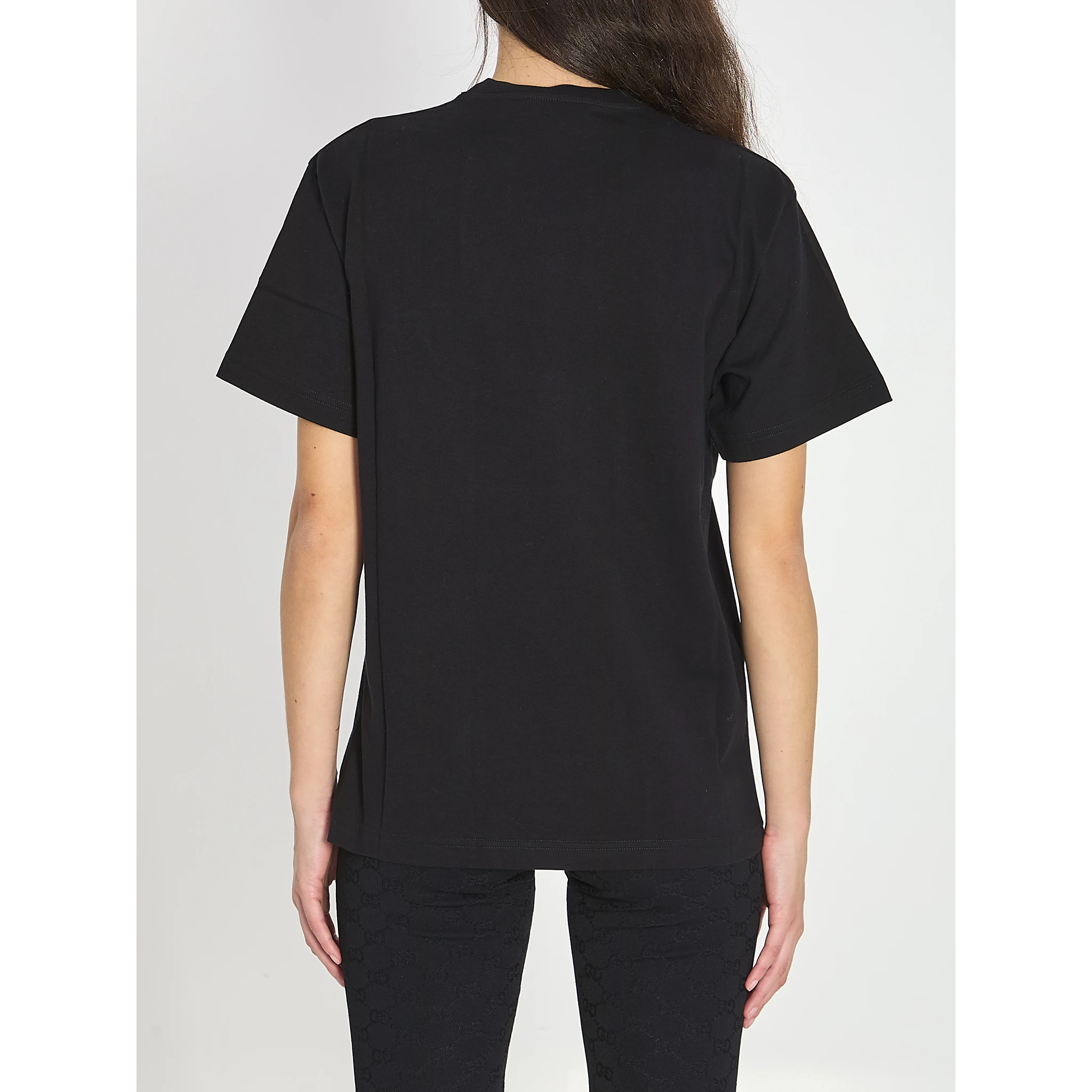 Cotton jersey T-shirt with embroidery