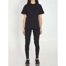 Cotton jersey T-shirt with embroidery