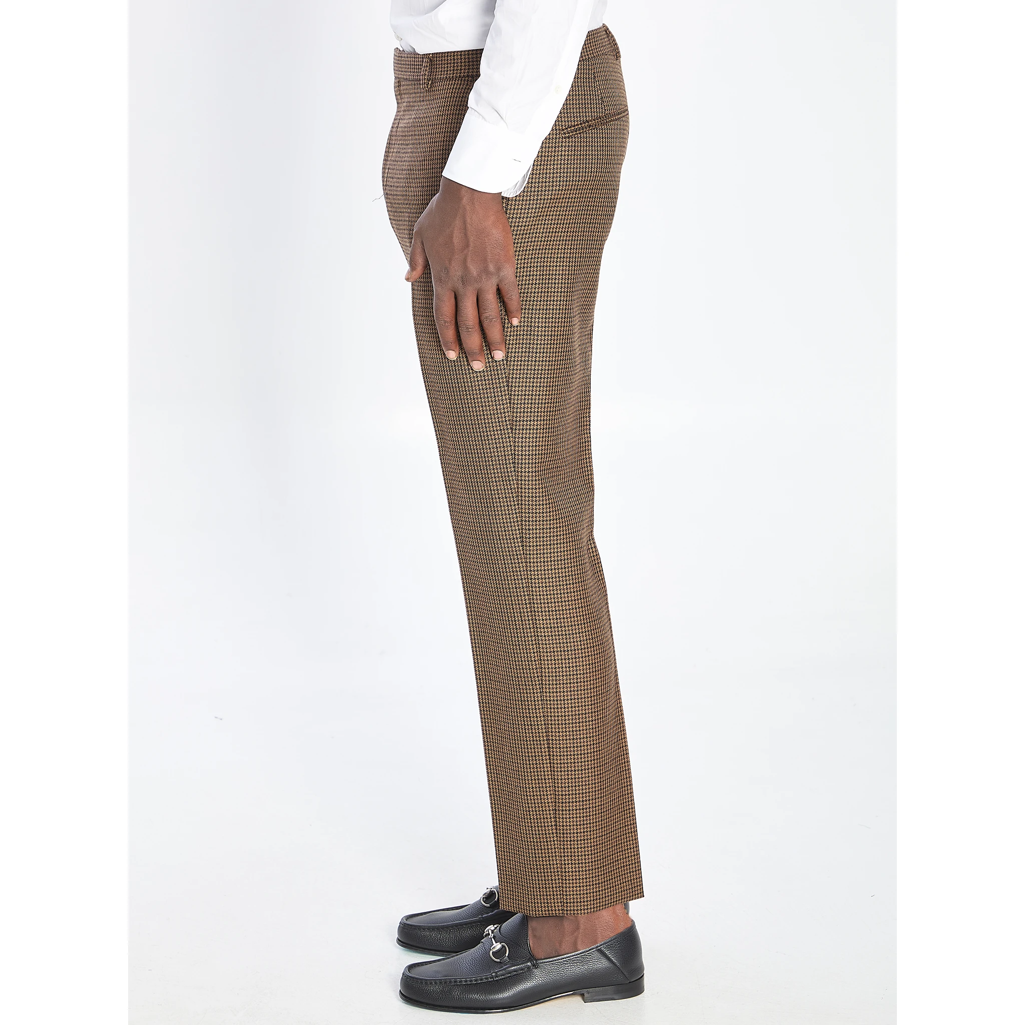 Wool tweed trousers
