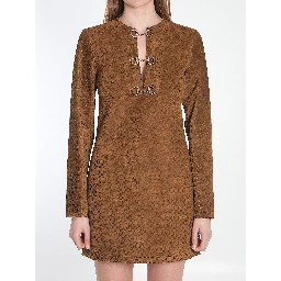 GG suede mini dress