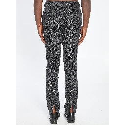 Wool mouliné pant
