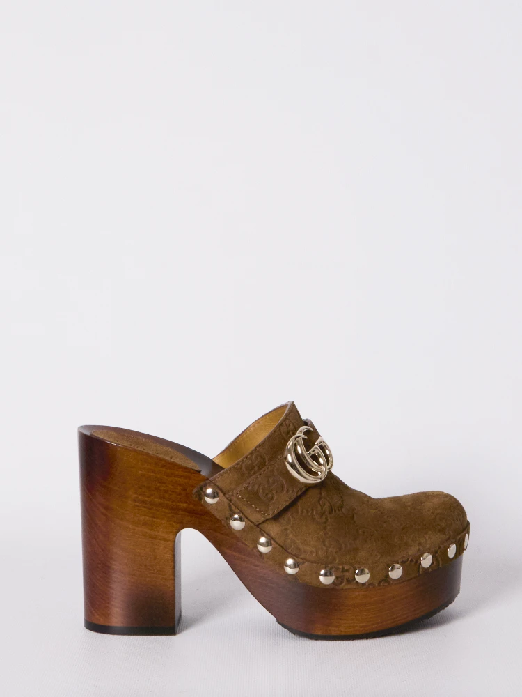 Double G platform clog