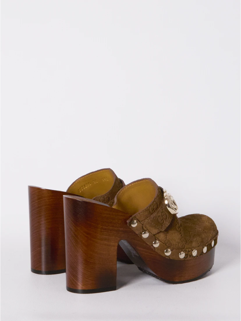 Double G platform clog