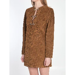GG suede mini dress