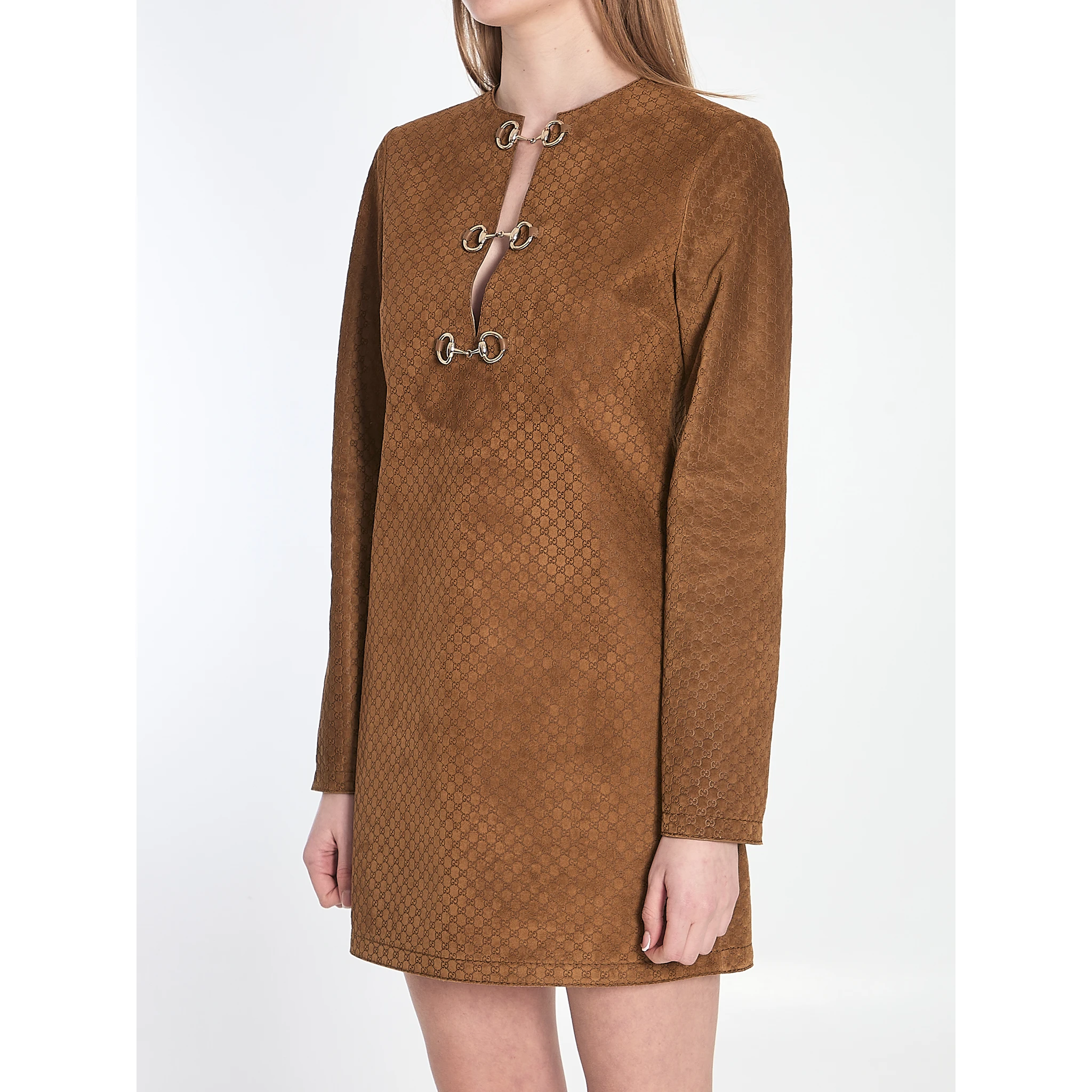 GG suede mini dress