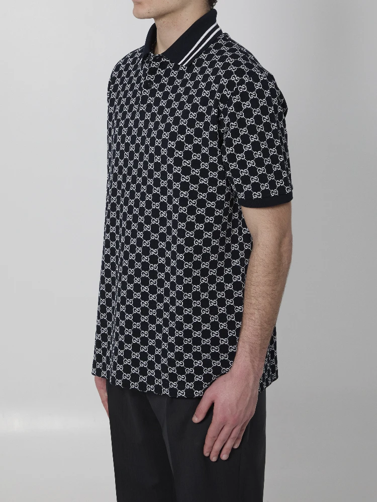 GG jacquard cotton piqué polo shirt alternative