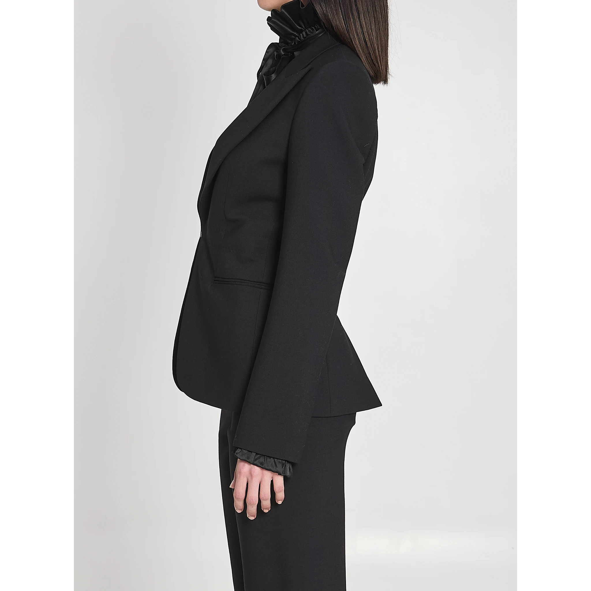 Technical stretch wool jacket