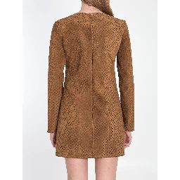 GG suede mini dress
