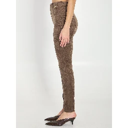 Stretch velvet leggings