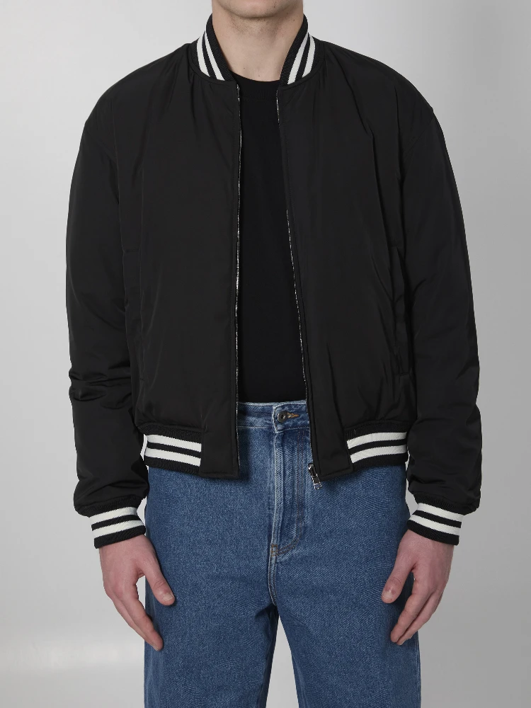 Reversible nylon jacket