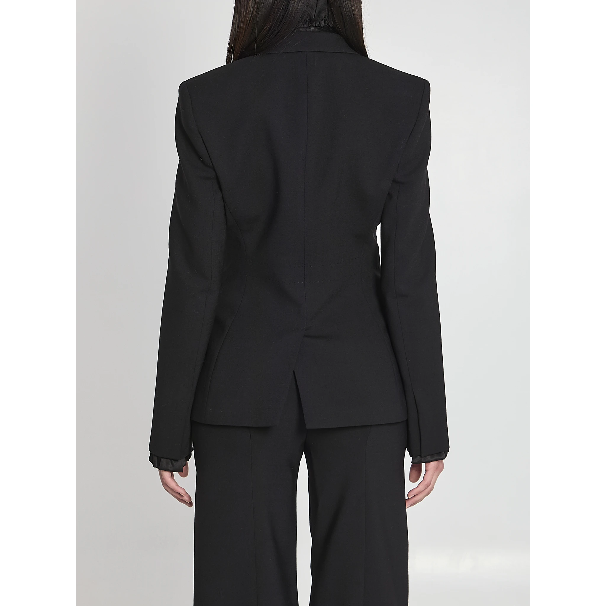 Technical stretch wool jacket