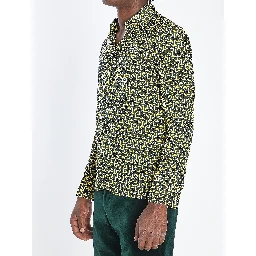 Silk shirt with Horsebit print