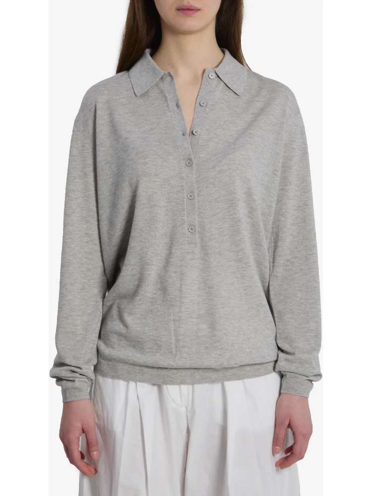 Tala knit V-neck polo