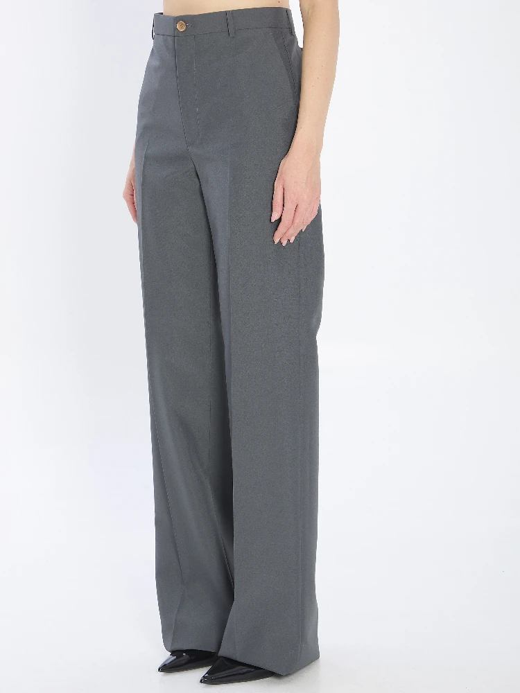 Technical panama trousers alternative
