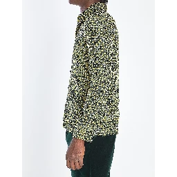 Silk shirt with Horsebit print