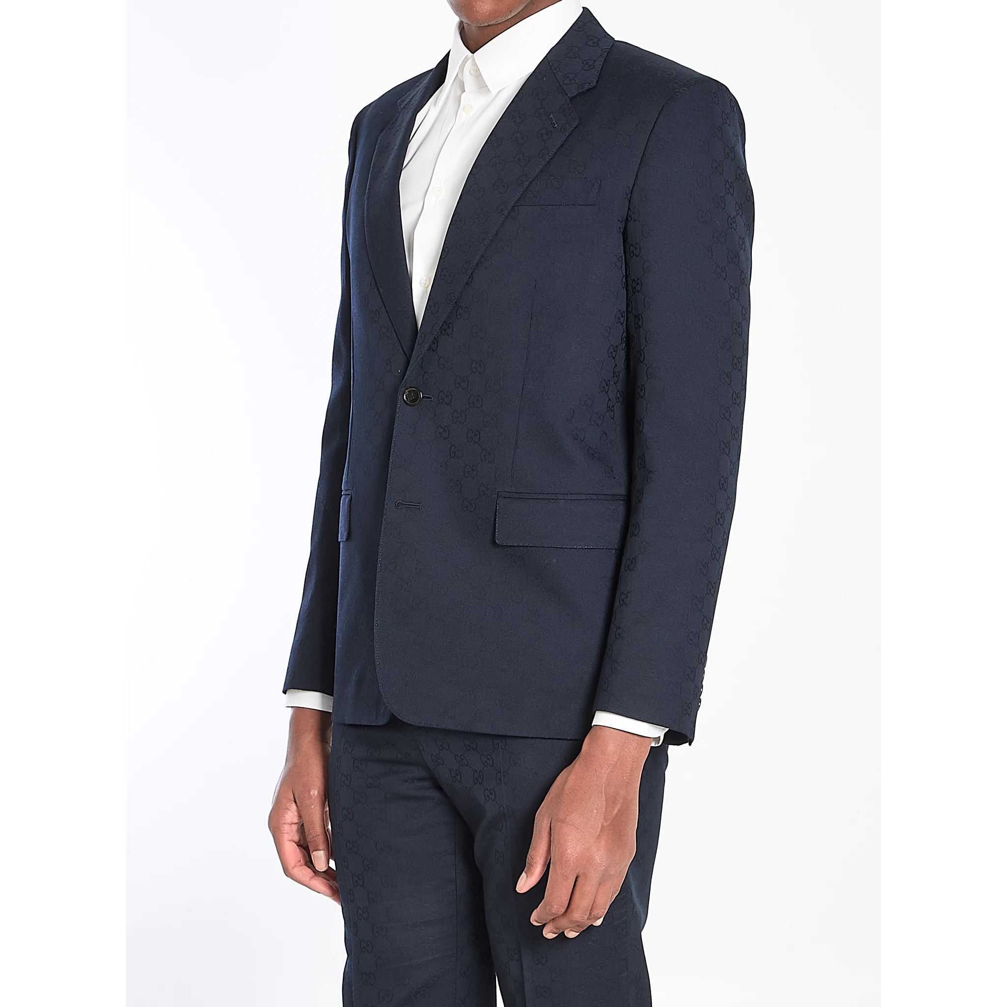 GG wool jacquard suit