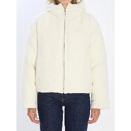 Wool-blend bomber jacket